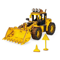 3D dřevěné puzzle Buldozer