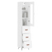 vidaXL Skříň highboard bílá 34,5 x 34 x 180 cm kompozitní dřevo