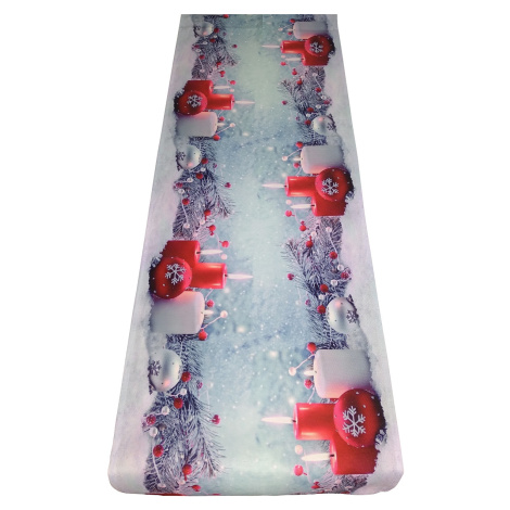 Vánoční ubrus - běhoun na stůl CHRISTMAS CANDLES 40x140 cm Mybesthome Decora