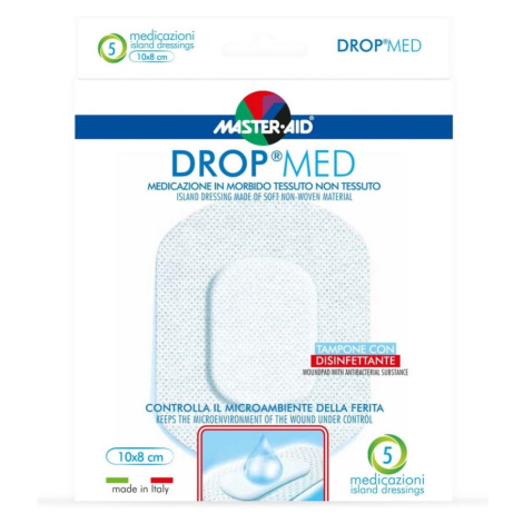 DROP MED Rychloobvaz sterilní antiseptický 10x8 cm 5 kusů Master Aid