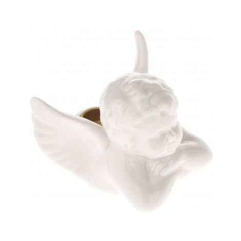 Svícen Anděl, bílý porcelán Asko