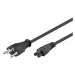 PremiumCord Kabel síťový 230V k notebooku 1.8m se zástrčkou pro Švýcarsko na C5 - kpsp2-ch2