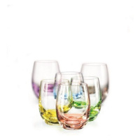 Crystalex Barevné skleničky Club Rainbow 60 ml, 6 ks