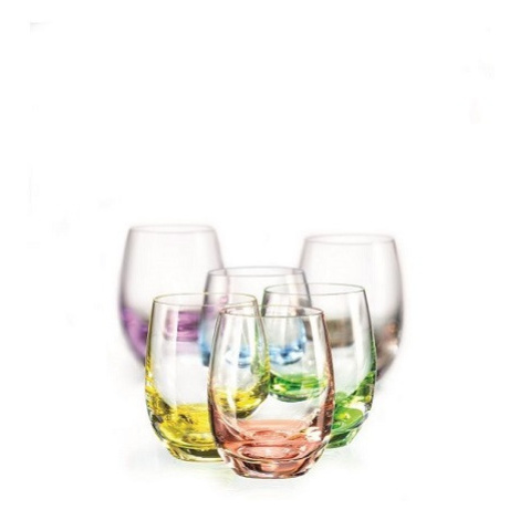 Crystalex Barevné skleničky Club Rainbow 60 ml, 6 ks Crystalex-Bohemia Crystal