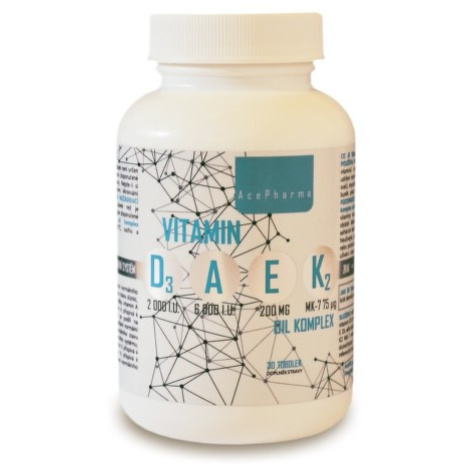 AcePharma Vitamin D3-A-E-K2 oil komplex tob.30