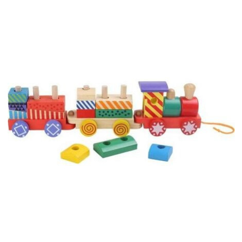 Dřevěné hračky - Vlak pestrobarevný Legler