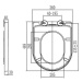 MEREO WC kombi, vario odpad, kapotované, Smart Flush RIMLESS, keramické, vč. sedátka VSD91T2