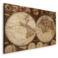MyBestHome BOX Plátno Stará Mapa Světa I. Varianta: 40x30