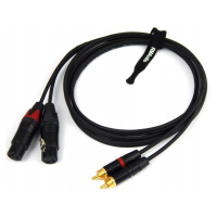 Cordial Kabel 2x Xlr Samice Rca Neutrik 4m