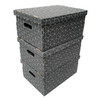 Compactor sada 3 ks skládacích kartonových krabic 32 × 45,5 × 22 cm