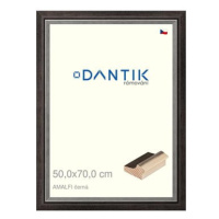 DANTIK rámeček 50 × 70, AMALFI černý plexi čiré