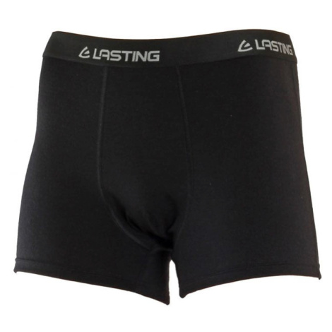 Lasting Pánské Merino boxerky NORO - černé Velikost: L
