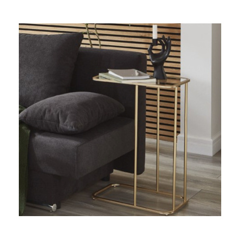 Přístavný stolek Sagres, zlatý Asko