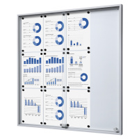 Informační skříňka s posuvnými dveřmi eurokraft pro