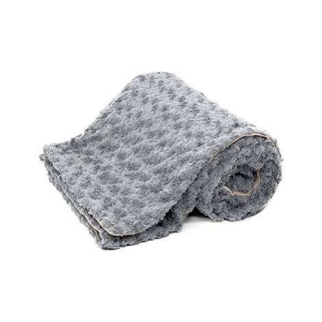 ARÔME HOME Luxusní deka se sametovou podšívkou, Spiral tmavě šedá