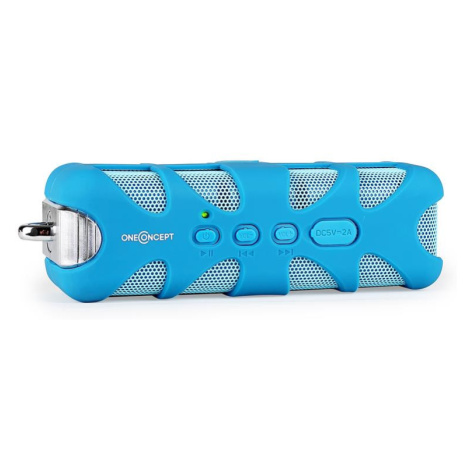 OneConcept Blue Know, bluetooth reproduktor, AUX, aku, modrý