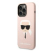 Karl Lagerfeld KLHMP14XSLKHLP hard silikonové pouzdro iPhone 14 PRO MAX 6.7" light pink Silicone