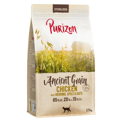Purizon Adult Ancient Grain Sterilised s kuřecím a rybou - 2,5 kg
