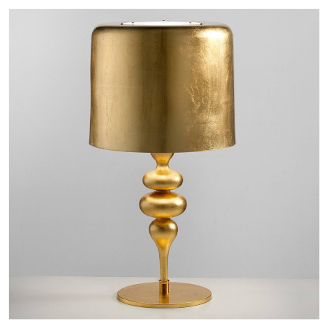 Masiero Stolní lampa Eva TL3+1G 75 cm, zlatá