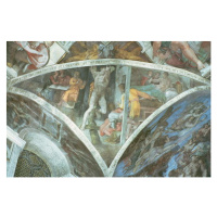 Obrazová reprodukce Sistine Chapel Ceiling: Haman (spandrel), Michelangelo Buonarroti, 40x26.7 c
