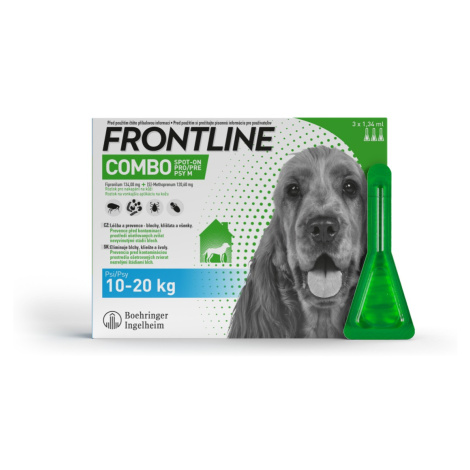 FRONTLINE pro psy 10-20 kg (M) 3 pipety