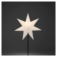 Konstsmide Christmas Dekorační papírová hvězda, 7 cípů bílá výška 65 cm