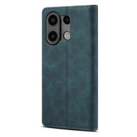 Lenuo Leather flipové pouzdro pro Xiaomi Redmi Note 13, modrá