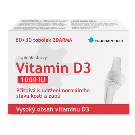 Farmax Vitamin D3 1000IU tob.60+30 ZDARMA