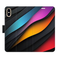 iSaprio Flip pouzdro Color Waves pro iPhone X/XS