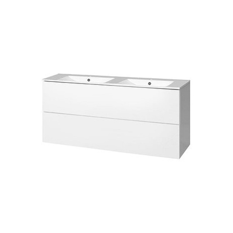 Aira, koupelnová skříňka s keramickým umyvadlem 120 cm, bílá MEREO