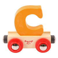 Bigjigs Rail vagónek dřevěné vláčkodráhy - Písmeno C