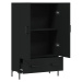 vidaXL Skříň highboard černá 69,5 x 31 x 115 cm kompozitní dřevo