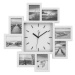 AURIOL® Nástěnné hodiny s fotografiemi (bílá)