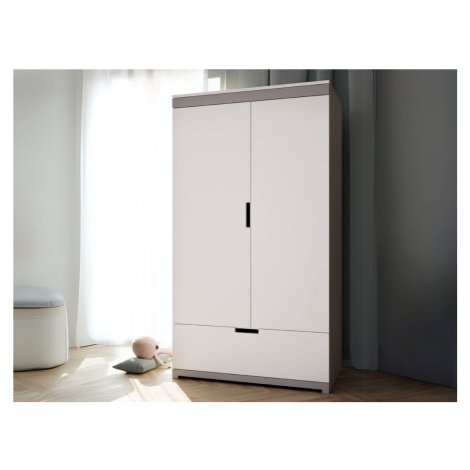 Dětská šatní skříň TOMI se šuplíkem, tyčí i policemi