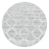 Ayyildiz koberce Kusový koberec Pisa 4703 Grey kruh - 200x200 (průměr) kruh cm