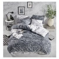 Povlečení bavlněné Mramor deluxe TiaHome - 1x Polštář 90x70cm, 1x Přikrývka 140x200cm