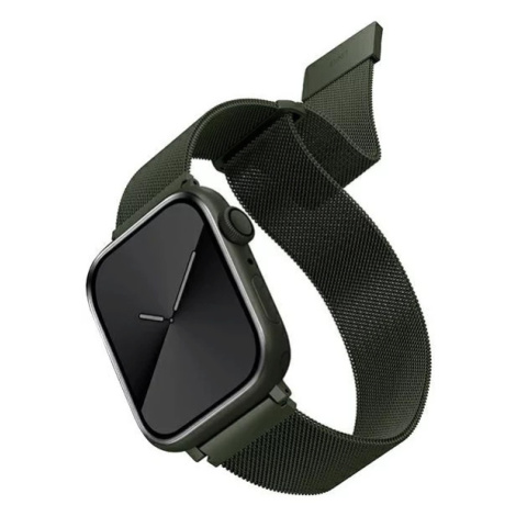 Řemínek UNIQ strap Dante Apple Watch Series 4/5/6/7/SE 38/40/41mm. Stainless Steel green (UNIQ-4