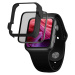 Ochranné tvrzené sklo FIXED 3D Full-Cover pro Apple Watch 45mm s aplikátorem, černá