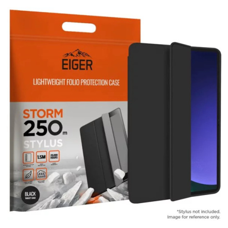 Pouzdro Eiger Storm 250m Stylus Case for Samsung Galaxy Tab S9+ in Black Eiger Glass