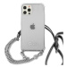 Guess GUHCP12MKC4GSSI hard silikonové pouzdro iPhone 12 / 12 Pro 6.1" transparent 4G Silver Chai