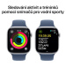 Apple Watch Series 10 42mm Stříbrný hliník s denimovým sportovním řemínkem M/L