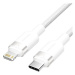 Vention USB 2.0 Type-C Male to Lightning Male 3A Cable 1M White Aluminum Alloy Type