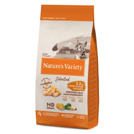 Nature's Variety Selected Kitten kuřecí z volného chovu - výhodné balení: 2 x 7 kg Nature’s Variety
