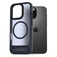 AlzaGuard Matte Case with Stand Compatible with MagSafe for iPhone 16 Pro Max tmavě modrý