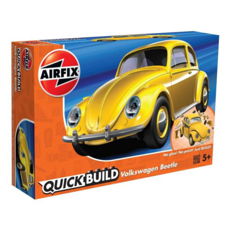 Quick Build auto J6023 - VW Beetle - žlutá AIRFIX