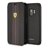 Pouzdro Ferrari - Samsung Galaxy S9 Urban Booklet Case - Black