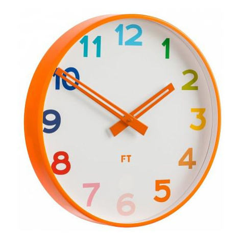 Dětské nástěnné hodiny Future Time FT5010OR Rainbow orange 30cm FOR LIVING
