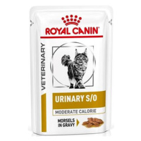 Royal Canin VD Cat kaps. Urinary S/O Moderate Calorie kousky v omáčce 12 × 85 g