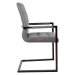 LuxD Jídelní židle vintage English šedá s opěradlem