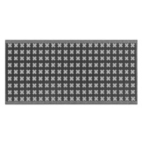 Venkovní koberec 90 x 180 cm černý ROHTAK, 202599